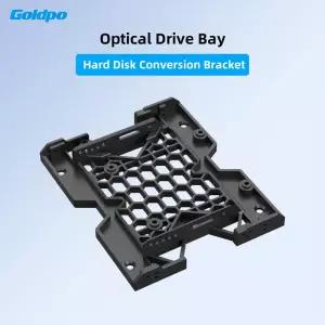 광학 드라이브 비트 하드 디스크 변환 랙 5.25인치에서 3.5인치 2.5인치 트레이 브래킷 장착 냉각 팬 HDD