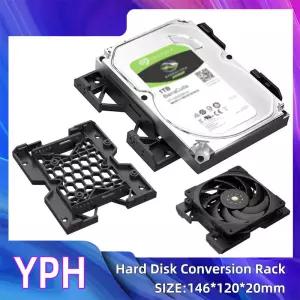 광학 드라이브 비트 하드 디스크 변환 랙 5.25인치에서 3.5인치/2.5인치로 트레이 브래킷 장착 냉각 팬 HDD