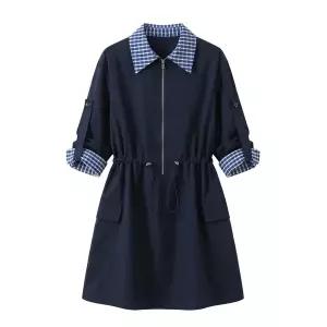 KARRA 투웨이체크포인트원피스_A6S0316