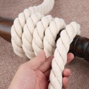 2/5/10M 5-20mm 코튼 로프 3 주식 트위스트 장식 스트링 가방 의류 브레이드 마크라메 코드 홈 섬유 레이스