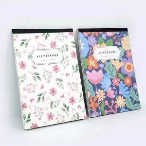 패드편지지 플라워패턴 패드편선지 편지지세트