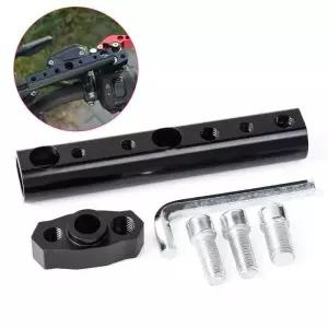 오토바이 스쿠터 ATV 지원 스포트라이트 휴대 전화 홀더에 대 한 다기능 알루미늄 백미러 마운트 익스텐더