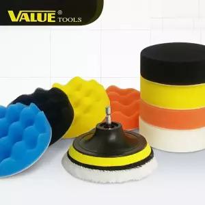 VALUE 드릴용 광택패드10p (40100) 흠집제거 폴리싱 광택패드세트 4in광택패드