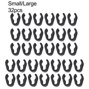 마이크 스탠드 케이블 클립 붐 폴 클램프 플라스틱 마운트 소형 와이어 프로 오디오 장비 액세서리 32 개