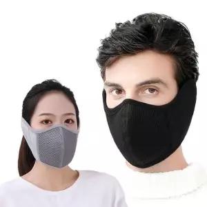 [골드스마일]개별포장 방한 메쉬 마스크 일체형 마스크 귀마개 2color 마스크