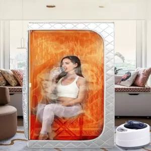 사우나텐트 가정용 휴대용 한증막 조립식 1인용 캠핑형 이동식