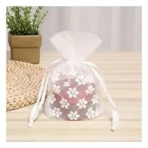 어성봄옷 플라워 망사 파우치 복 주머니