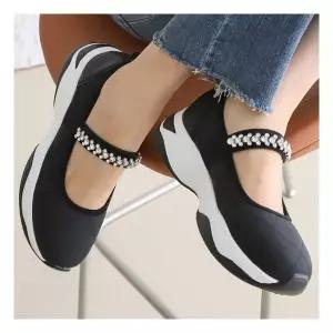 봄신상 [더힐슈즈] 비즈 메리제인 여성여자 슬립온 스니커즈 로퍼 3.5cm