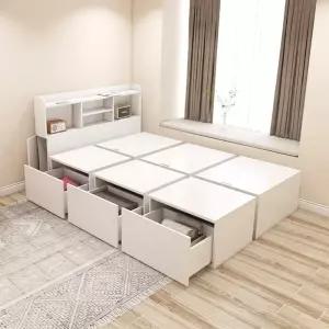 매트리스 받침 침대밑수납장 박스형 침대 수납 옷장 플랫폼
