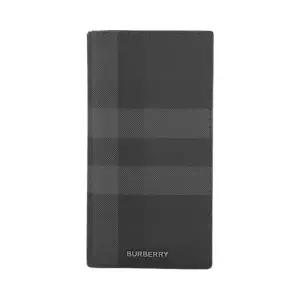 [정품] 버버리 BURBERRY Murphy Check Long Wallet Charcoal 머피 체크 롱 월렛 차콜 903545