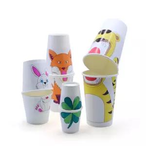 4인 육지 동물그림 색칠 종이컵 먹이사슬 초등만들기