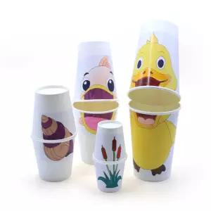 1인 강가 동물그림 색칠 종이컵 먹이사슬 초등만들기