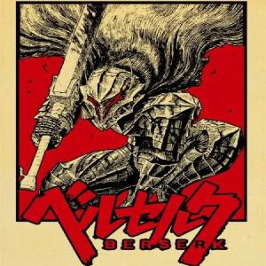 호환 BERSERK  편안한 일본 미술 캔버스 벽 포스터  거실 침실 홈 장식   예술 그림