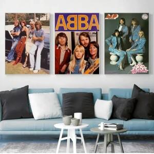 호환 ABBA 밴드 클래식 가수 포스터프린트 캔버스 페인팅  벽 예술 그림  홈 침실 장식 선물  50 년대 유명