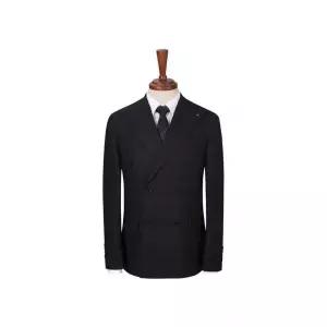 신원 글렌체크 더블 브레스티드 수트 자켓 FHJAH2371 H