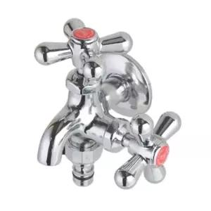 세탁기수도꼭지 두갈래다용도 수전 수도꼭지 세탁기 베란다 욕실