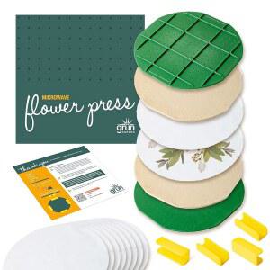 잎, 식물, 꽃 건조용 GSM 브랜드 전자레인지 플라워 프레스 키트(10인치 원형)