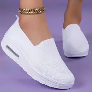 여성 엄마 스니커즈 슬립온 망사 메쉬 운동화 워킹화