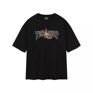 THRASHER 버닝카 반팔 티셔츠 블랙