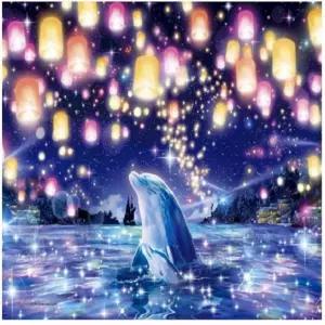 아이윙스 피포페인팅 PIPO-2074 샤이닝돌핀 40x50 DIY명화그리기 유화수채화그리기