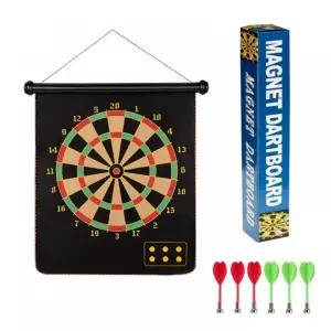 자석 다트 세트 핀 던지기 게임 판 양면 보드 DD-12815