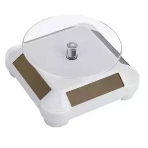 [에이치플러스몰]태양광 회전판 피규어 회전진열대 디스플레이 미니 진열대