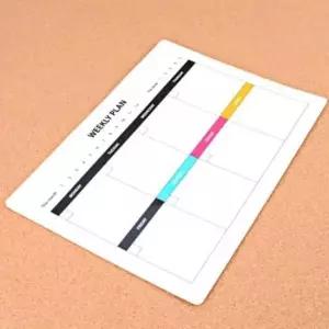 [문구] 주간 메모 관리 보드 A4 탈부착 플래너 심플 스케줄