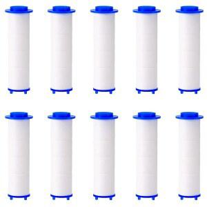 [미국배송] 샤워헤드 필터 10개 2.95x0.95인치 PP 면 교체 카트리지 도구