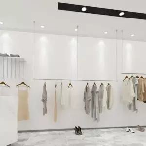 커튼형행거 천장형행거 천장형 와이어 파이프 옷가게 120cm