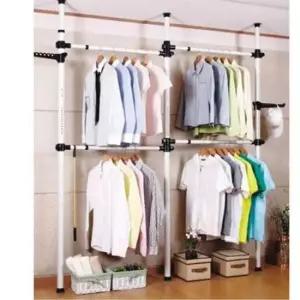 조립식옷장 행거 드레스룸 옷걸이 기둥 옷선반 4단