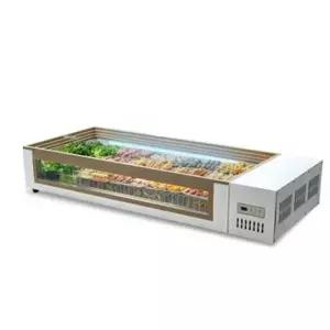 업소용 미니 반찬 냉장고 쇼케이스 토핑 식재료 보관용 샐러드바 김밥바 냉장