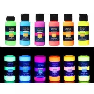 야광 물감 형광 페인트 프라모델 도색 발광 피규어 제작 도료 발광체