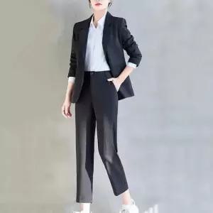 여자 면접 정장 자켓 코트 루즈핏 캐주얼 기본 직업복