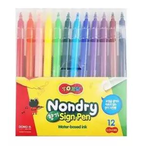 토루 논드라이 향기 사인펜 12색