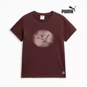 [국내매장판] 푸마 캣 로고 반팔 티 529754 02 여성용 기능성 티셔츠 244245