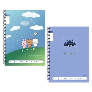 초등 17줄 유선 스프링 노트 10개 세트 랜덤 1P 공책