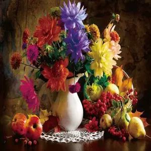 피포페인팅 P-1021 꽃화병 DIY명화그리기 그림그리기