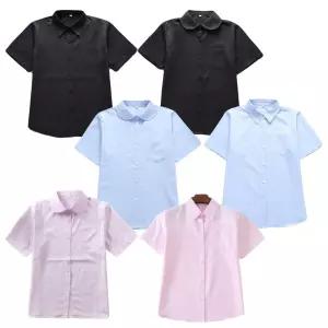 스쿨룩 스탠다드 포켓 단색 반팔 교복셔츠 6종 교복