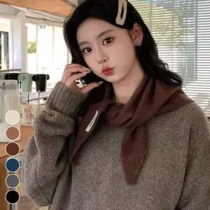 울 00프로 삼각 스카프 00 8 니트 털 가을 남녀 여성 스카프 목도리