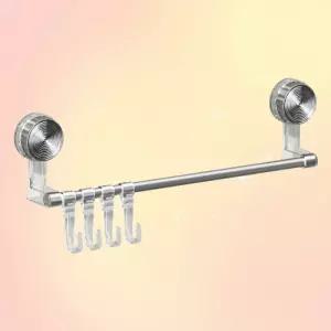 고리형 수건걸이 무타공 흡착식 수건행거 간편설치