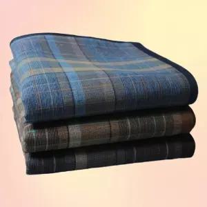 땀수건 손수건 체크무늬 답례품 선물용 3종세트