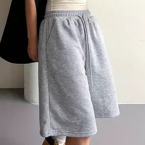 깔끔한 디자인 여자 허리밴딩 외출 패션 버뮤다 추리닝 반바지