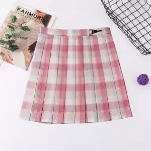 하이틴 핑크체크 교복치마(기장선택) 교복 학생복