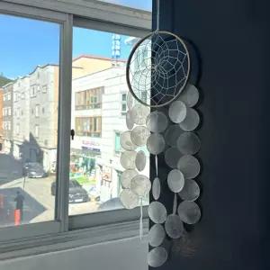 보름달 자개모빌 썬캐쳐 화이트