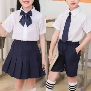 (키즈)스쿨 베이직 네이비 넥타이 교복 학생복 유치