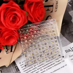 투명 칸막이 콩알금 아크릴 케이스 100구