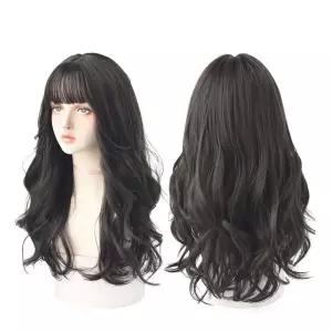 매쉬 여성 통가발 여성 긴머리 스타일 헤어 자연스러운 세리스 긴웨이브