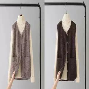 뽀글이 양털 조끼 후리스 겨울 양털 베스트