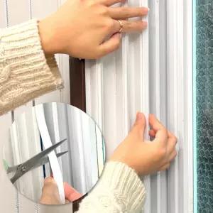 현관문 틈새막이 고무패킹 화이트 6mm x 6m