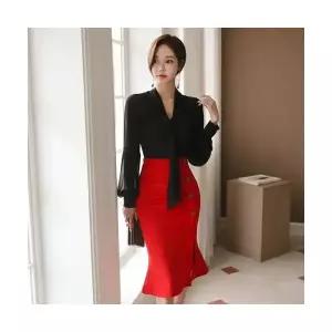 여자 로맨틱 레이스 블라우스 이너 가을 슬림 니트 망사 톱 SPO마켓3